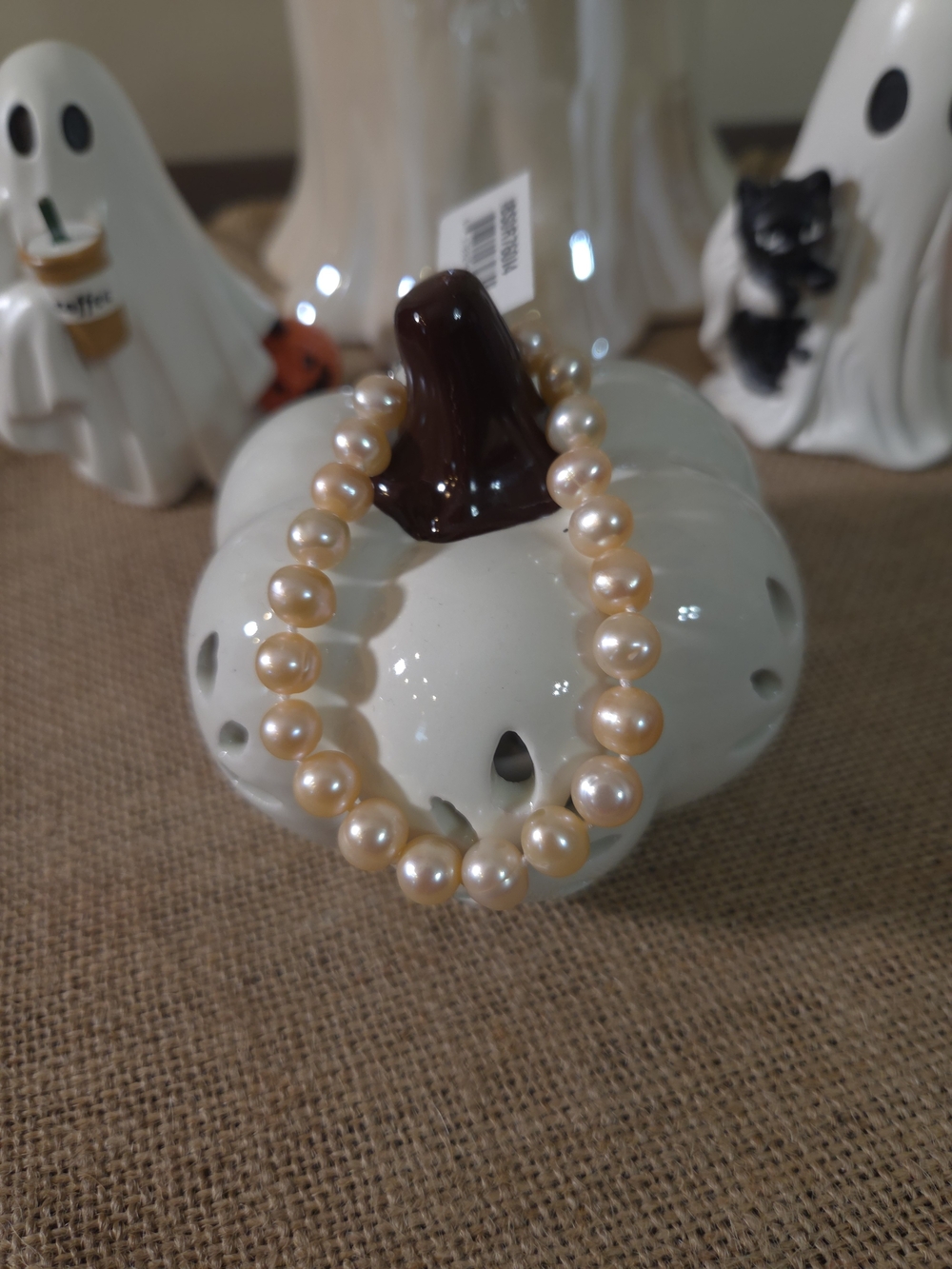 NWT Effy Freshwater Pearl Light Peach Bracelet Size 7"